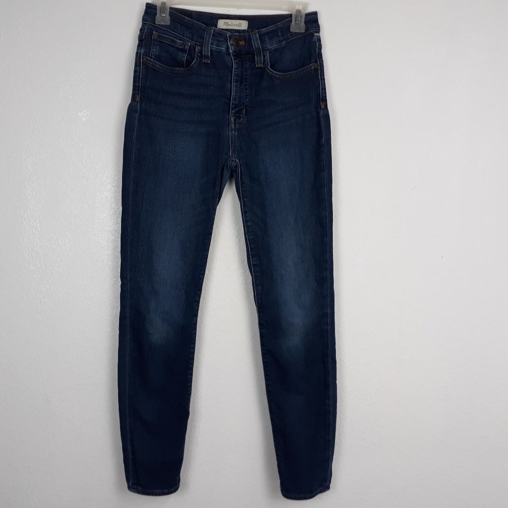 Madewell Women's Skinny Jeans Size 27 Medium Wash Blue Denim 9" Mid-Rise Stretch